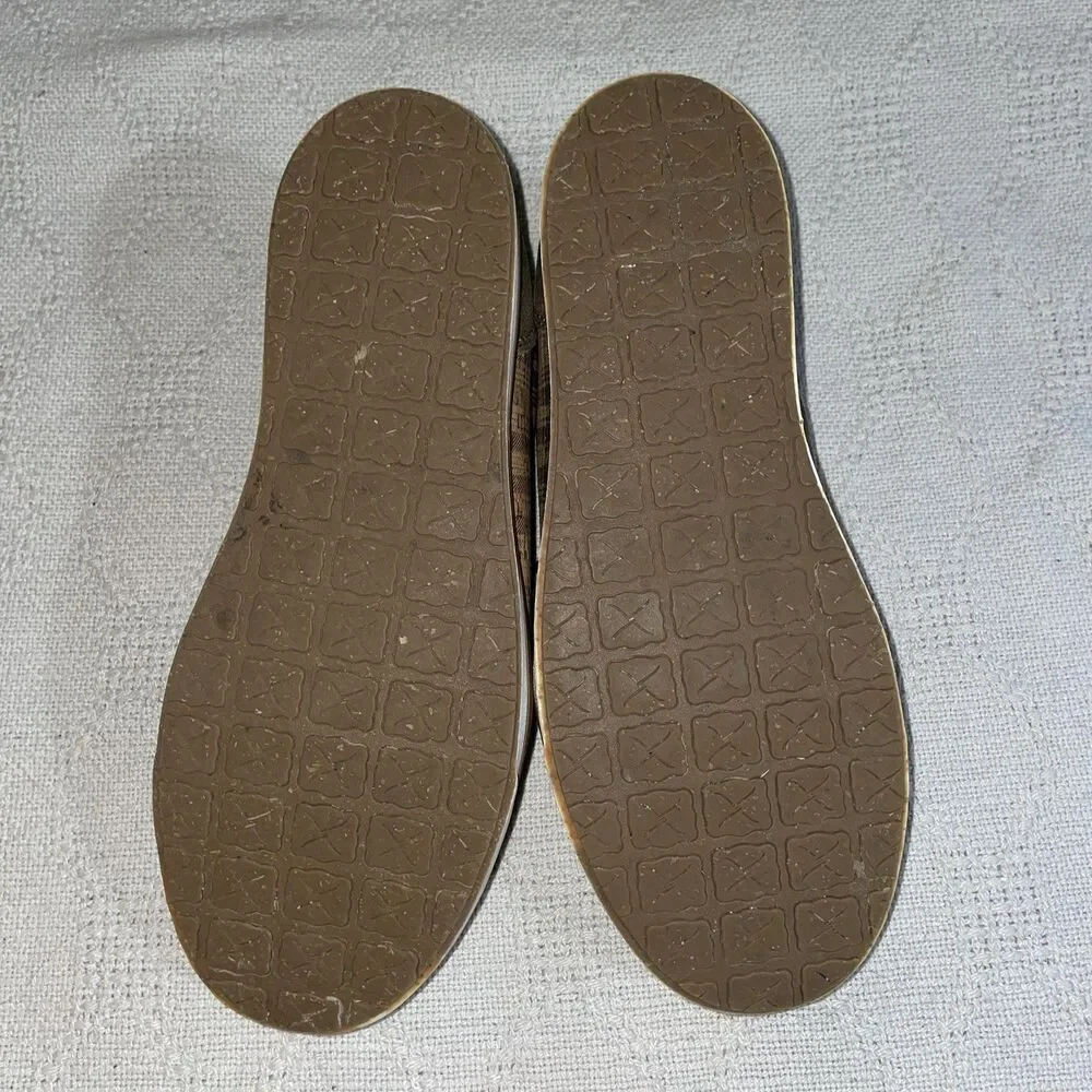 Twisted X Boots Men’s Casual Shoes Size 8.5 Tan Plaid Leather Going Out Comfort